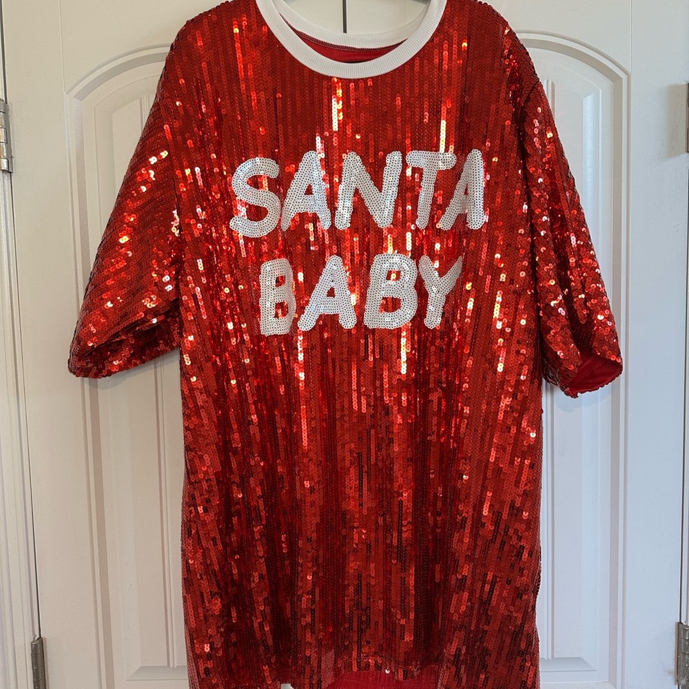 Forever Link Red Sequin Mini Dress